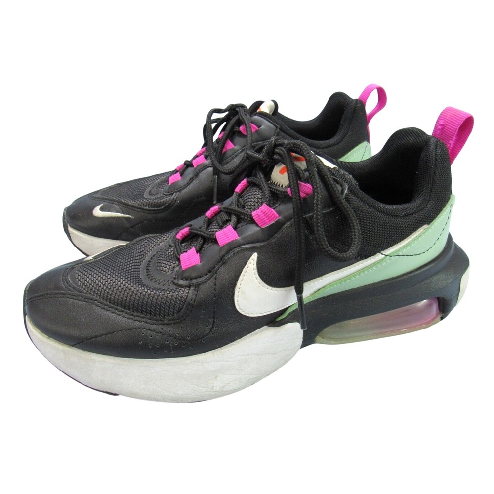 NIKE AIR Max Verona BLACK/PINK Leather/Mesh LACE-UP Athletic Shoes SNEAKERS 7.5
